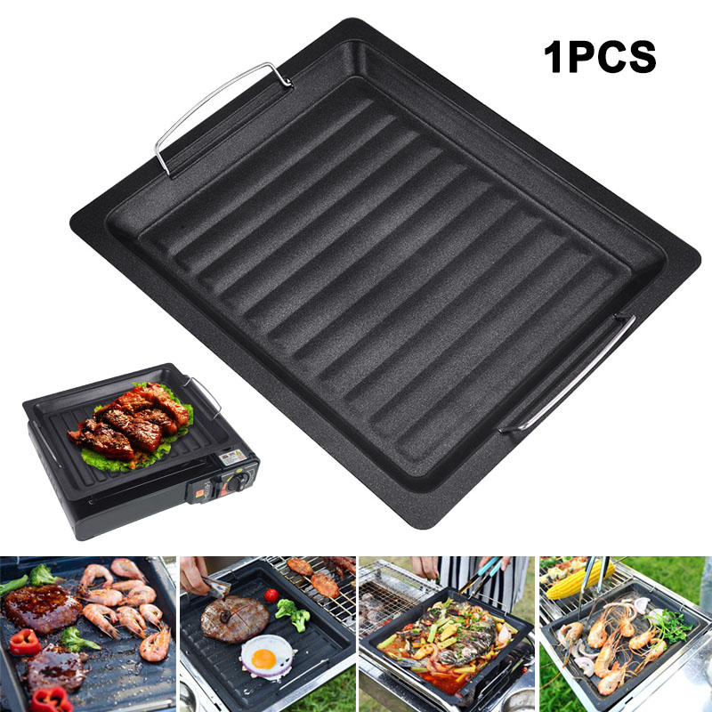 Kitchen Baking Appliances - Panela de Grelhar Quadrada Grossa para