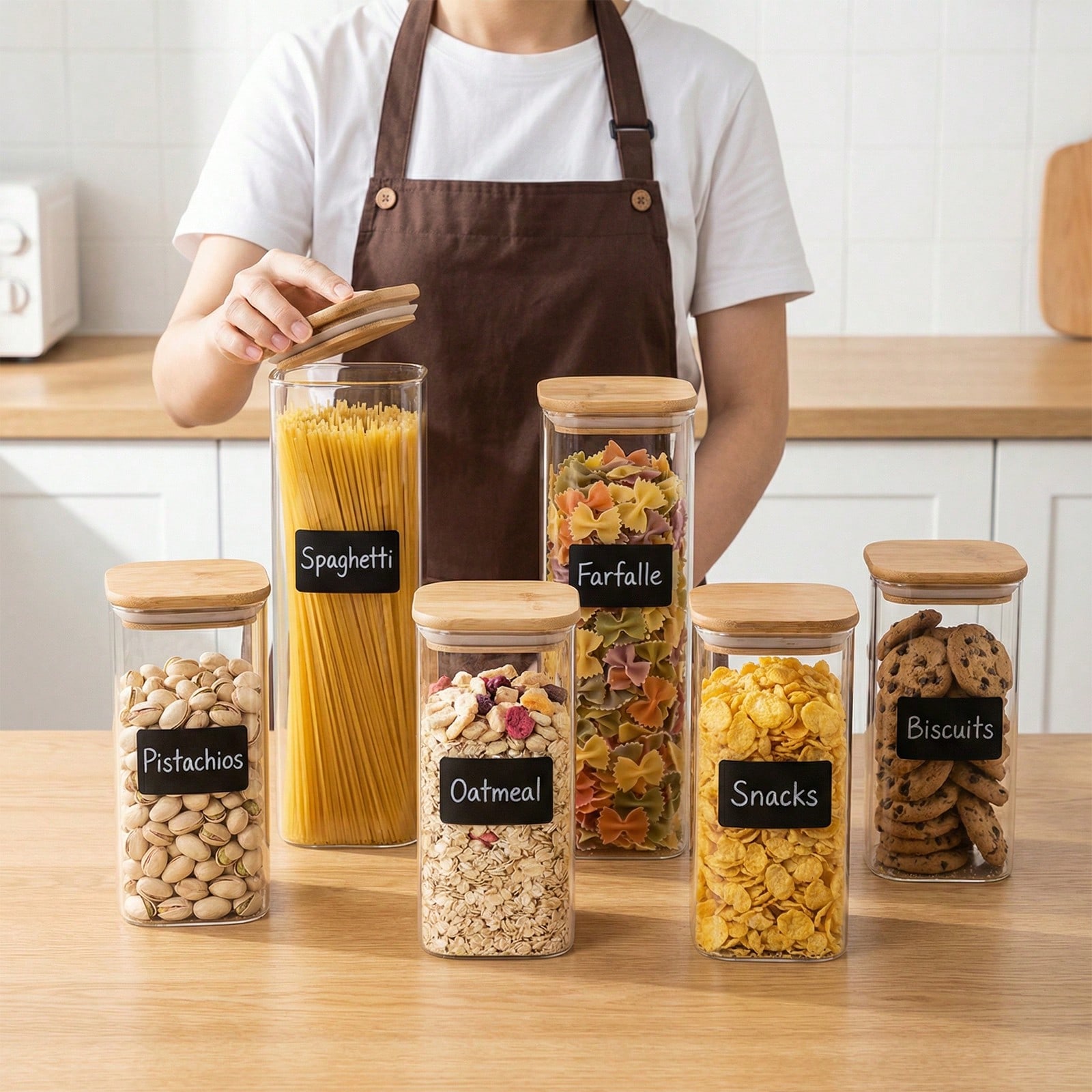Recipientes de vidro para arma - Kitchen Baking Pantry avaliação e preço