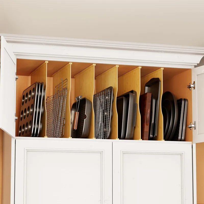 Conjunto de 6 Divisórias para  - Kitchen Baking Sheet Organizer avaliação e preço