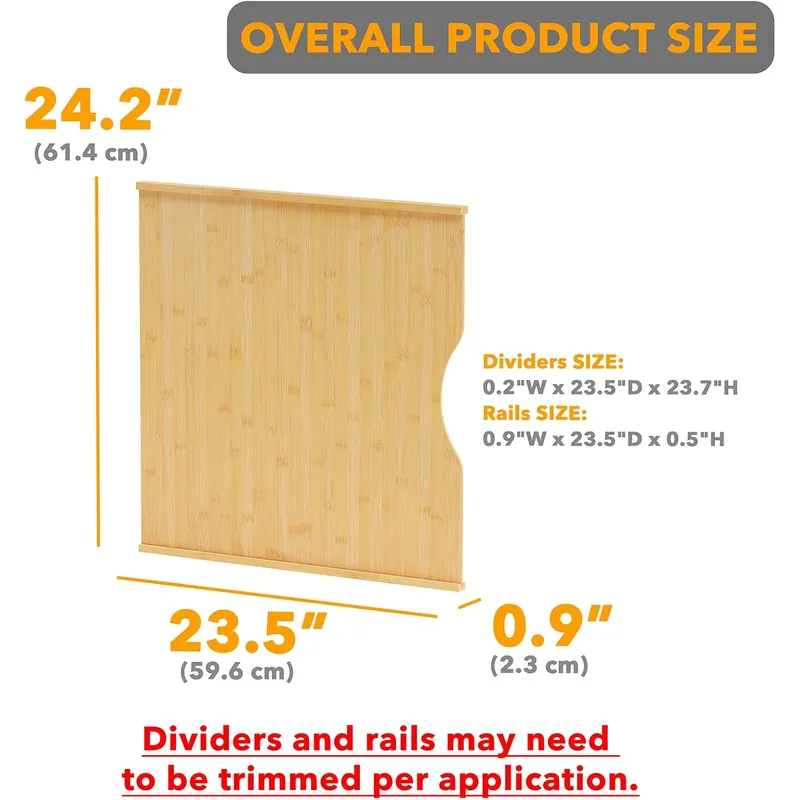 Conjunto de 6 Divisórias para  - Kitchen Baking Sheet Organizer avaliação e preço