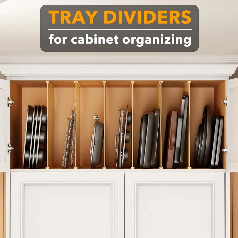 Conjunto de 6 Divisórias para  - Kitchen Baking Sheet Organizer avaliação e preço
