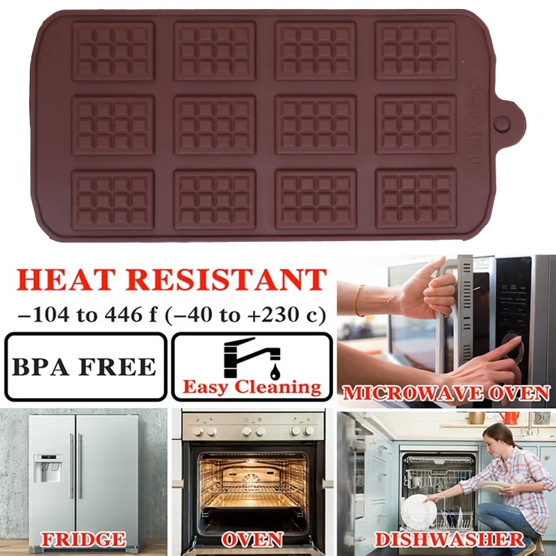 Molde de chocolate de silicone - Kitchen Baking Gadgets avaliação e preço