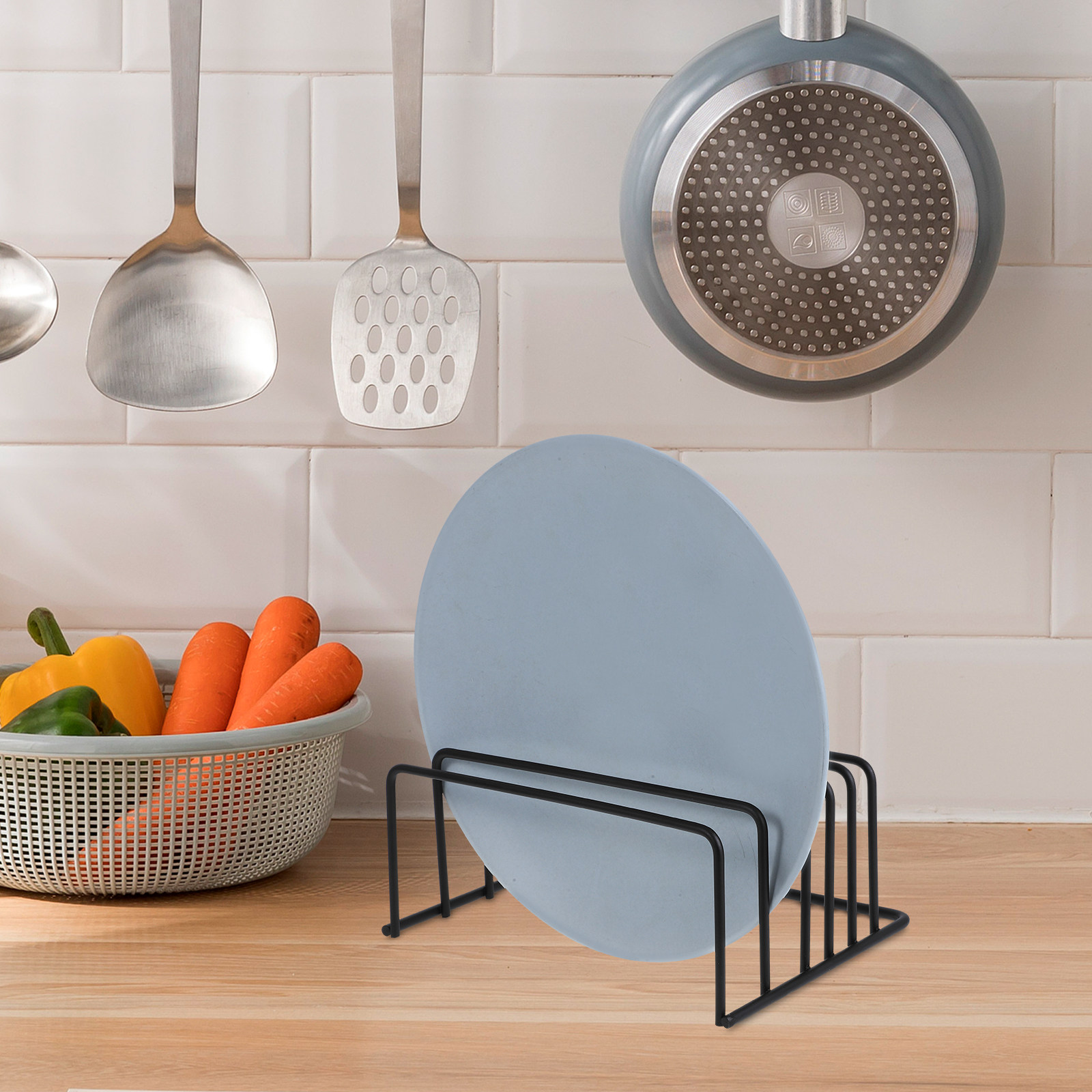 2 unidades de suporte organiza - Kitchen Baking Sheet Organizer avaliação e preço