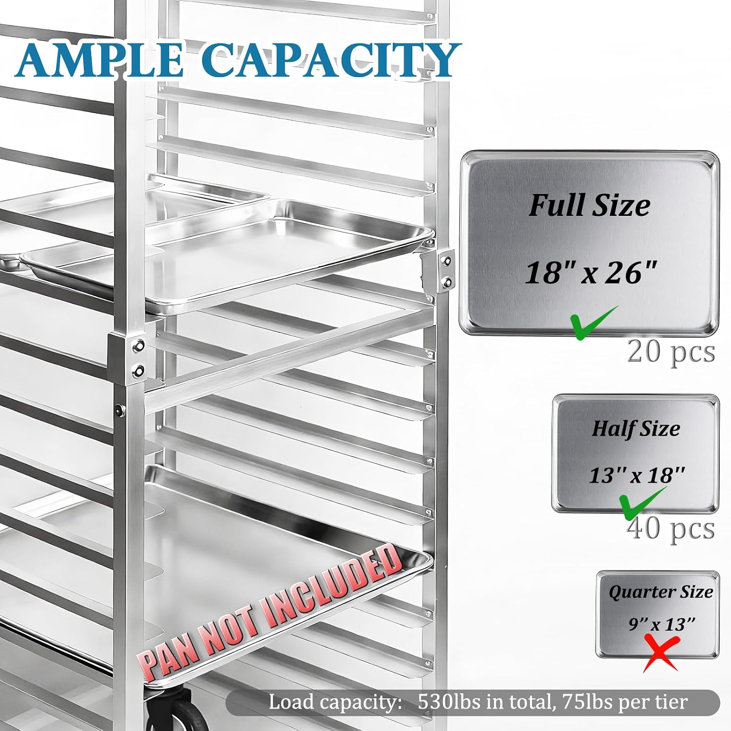 Carrinho de Resfriamento Móvel - Kitchen Baking Sheet Organizer avaliação e preço